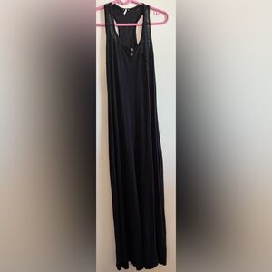 Splendid Racerback Maxi Dress in Black Size M